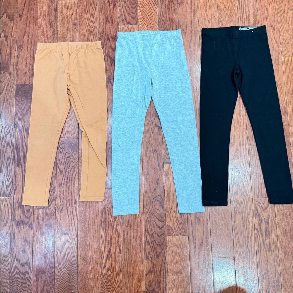 Leggings Trio - Black, Gray, and Tan